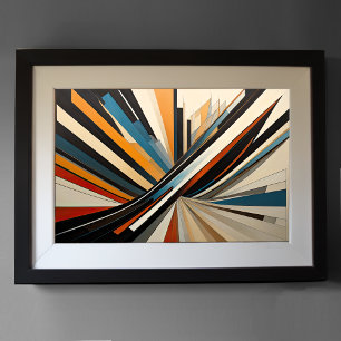 Modern Abstract Design Futurisme 3:2 Poster