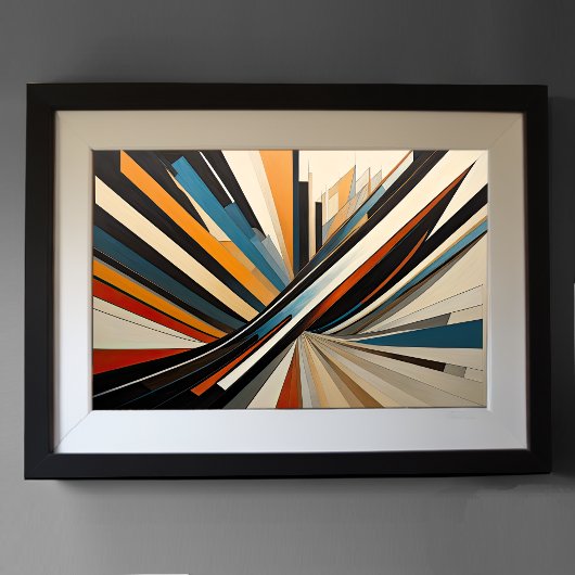 Modern Abstract Design Futurisme 3:2 Poster