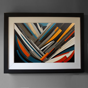 Modern Abstract Design Futurisme 3:2 Poster