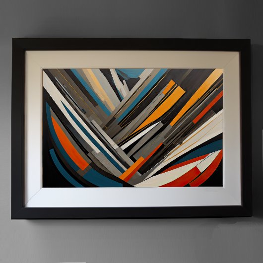 Modern Abstract Design Futurisme 3:2 Poster