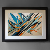 Modern Abstract Design Futurisme 3:2 Poster