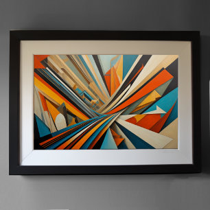 Modern Abstract Design Futurisme 3:2 Poster