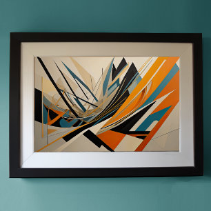 Modern Abstract Design Futurisme 3:2 Poster