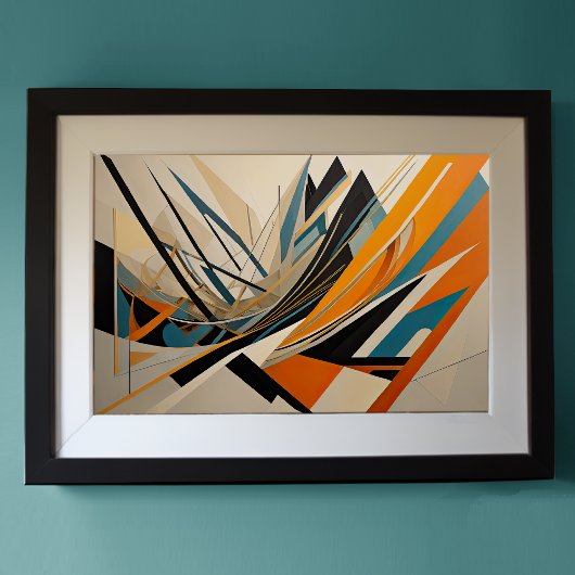 Modern Abstract Design Futurisme 3:2 Poster