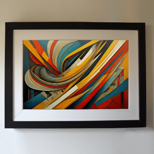 Modern Abstract Design Futurisme 3:2 Poster