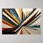 Modern Abstract Design Futurisme 3:2 Poster (Voorkant)