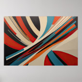Modern Abstract Design Futurisme 3:2 Poster (Voorkant)