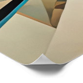 Modern Abstract Design Futurisme 3:2 Poster (Hoek)