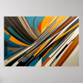 Modern Abstract Design Futurisme 3:2 Poster (Voorkant)