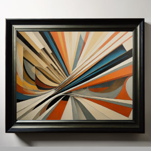 Modern Abstract Design Futurisme 4:3 Poster