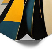 Modern Abstract Design Futurisme 4:5 Poster (Hoek)