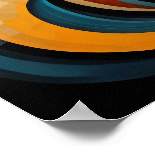 Modern Abstract Design Futurisme 4:5 Poster (Hoek)