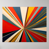 Modern Abstract Design Futurisme 4:5 Poster (Voorkant)