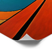 Modern Abstract Design Futurisme 4:5 Poster (Hoek)