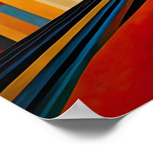 Modern Abstract Design Futurisme 4:5 Poster (Hoek)