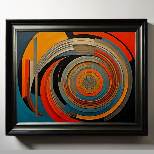 Modern Abstract Design Futurisme 4:5 Poster