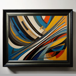 Modern Abstract Design Futurisme 4:5 Poster