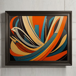 Modern Abstract Design Futurisme 4:5 Poster