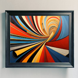 Modern Abstract Design Futurisme 4:5 Poster