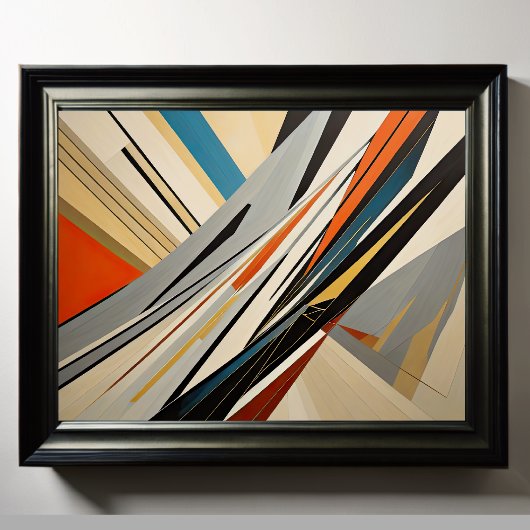 Modern Abstract Design Futurisme 4:5 Poster