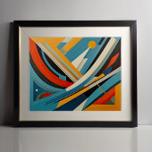 Modern Abstract Design Futurisme 4:5 Poster