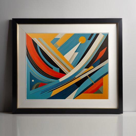 Modern Abstract Design Futurisme 4:5 Poster