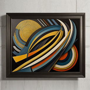 Modern Abstract Design Futurisme 4:5 Poster