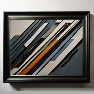 Modern Abstract Design Futurisme 4:5 Poster