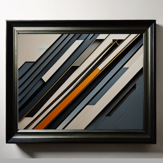 Modern Abstract Design Futurisme 4:5 Poster