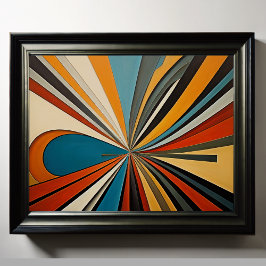 Modern Abstract Design Futurisme 4:5 Poster