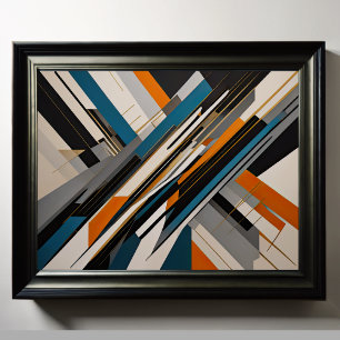 Modern Abstract Design Futurisme 4:5 Poster