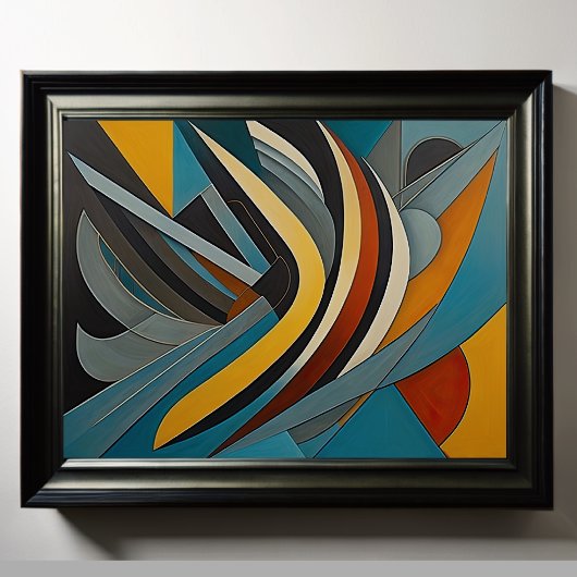 Modern Abstract Design Futurisme 4:5 Poster