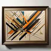 Modern Abstract Design Futurisme 4:5 Poster