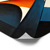 Modern Abstract Design Futurisme 4:5 Poster (Hoek)