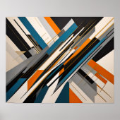 Modern Abstract Design Futurisme 4:5 Poster (Voorkant)