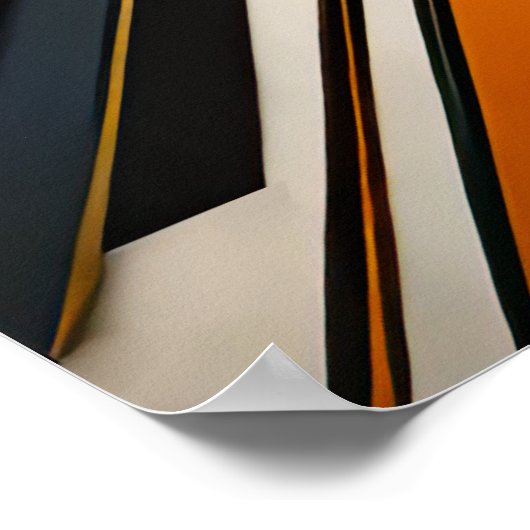 Modern Abstract Design Futurisme 4:5 Poster (Hoek)