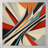 Modern Abstract Design Futurisme II Poster (Voorkant)
