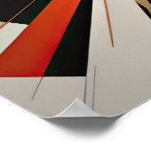Modern Abstract Design Futurisme III Poster (Hoek)