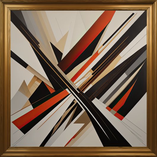 Modern Abstract Design Futurisme III Poster