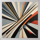 Modern Abstract Design Futurisme IV Poster (Voorkant)