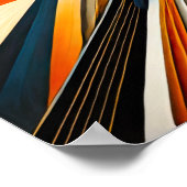 Modern abstract design futurisme IX Poster (Hoek)