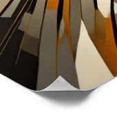 Modern Abstract Design Futurisme V Poster (Hoek)