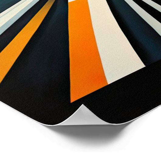 Modern abstract design futurisme VI Poster (Hoek)