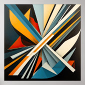 Modern abstract design futurisme VI Poster (Voorkant)