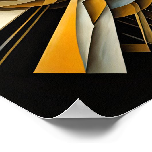 Modern Abstract Design Futurisme VII Poster (Hoek)