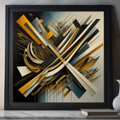 Modern Abstract Design Futurisme VII Poster