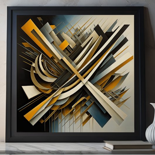 Modern Abstract Design Futurisme VII Poster