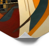 Modern abstract design futurisme VIII Poster (Hoek)