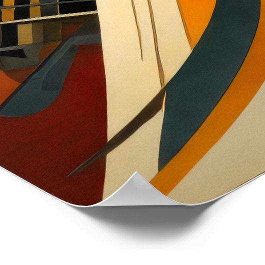 Modern abstract design futurisme VIII Poster (Hoek)