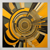 Modern abstract design futurisme XI Poster (Voorkant)